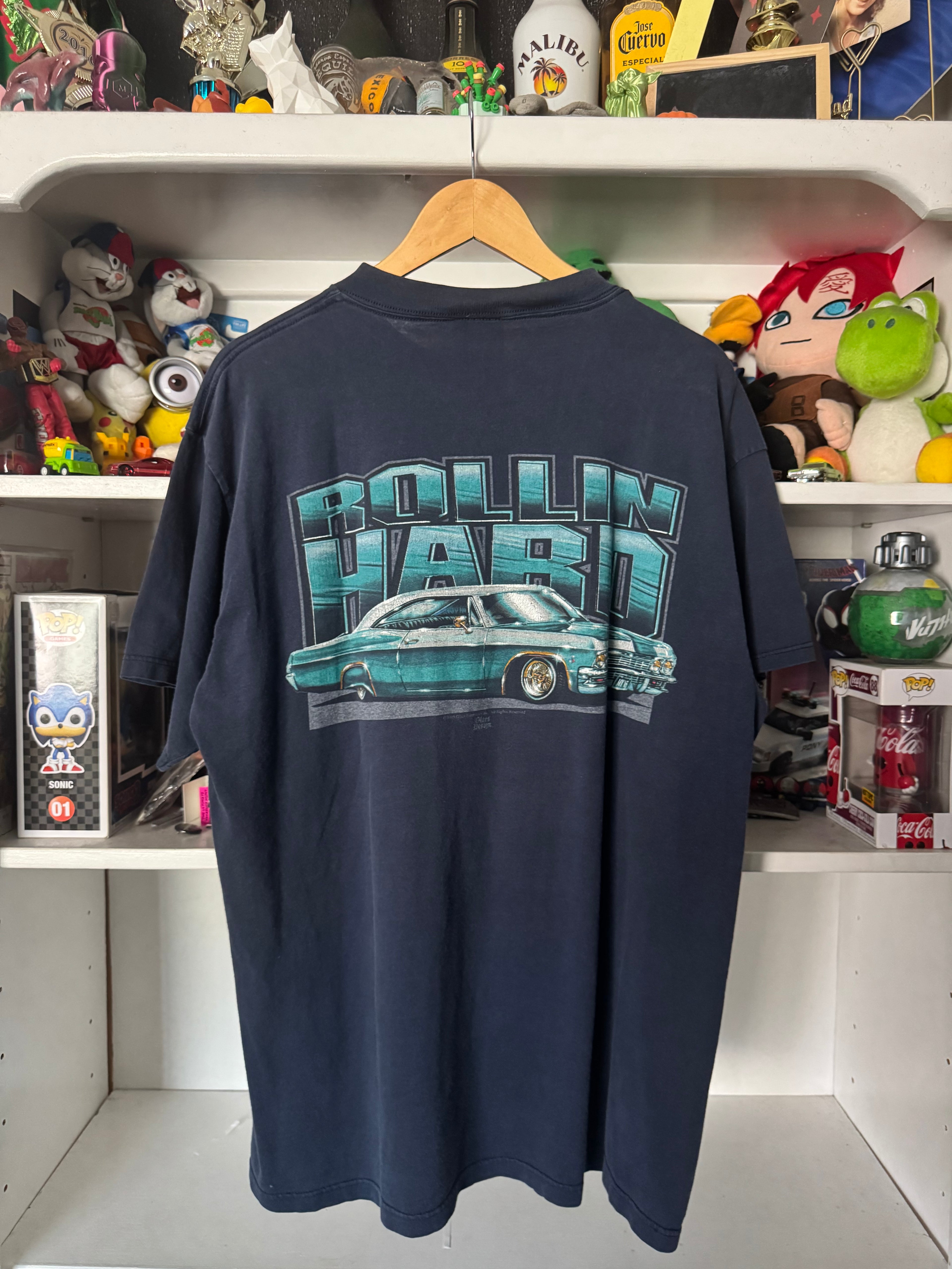 90s Chicano Rolling Hard Low Rider T-shirt