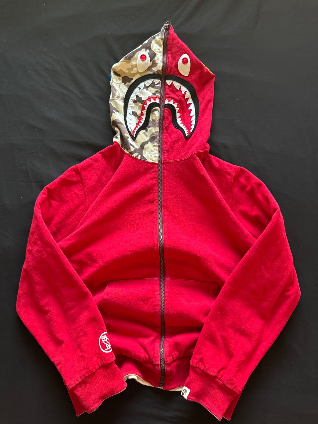 Bape OvO Reversible Zip Up Sweater