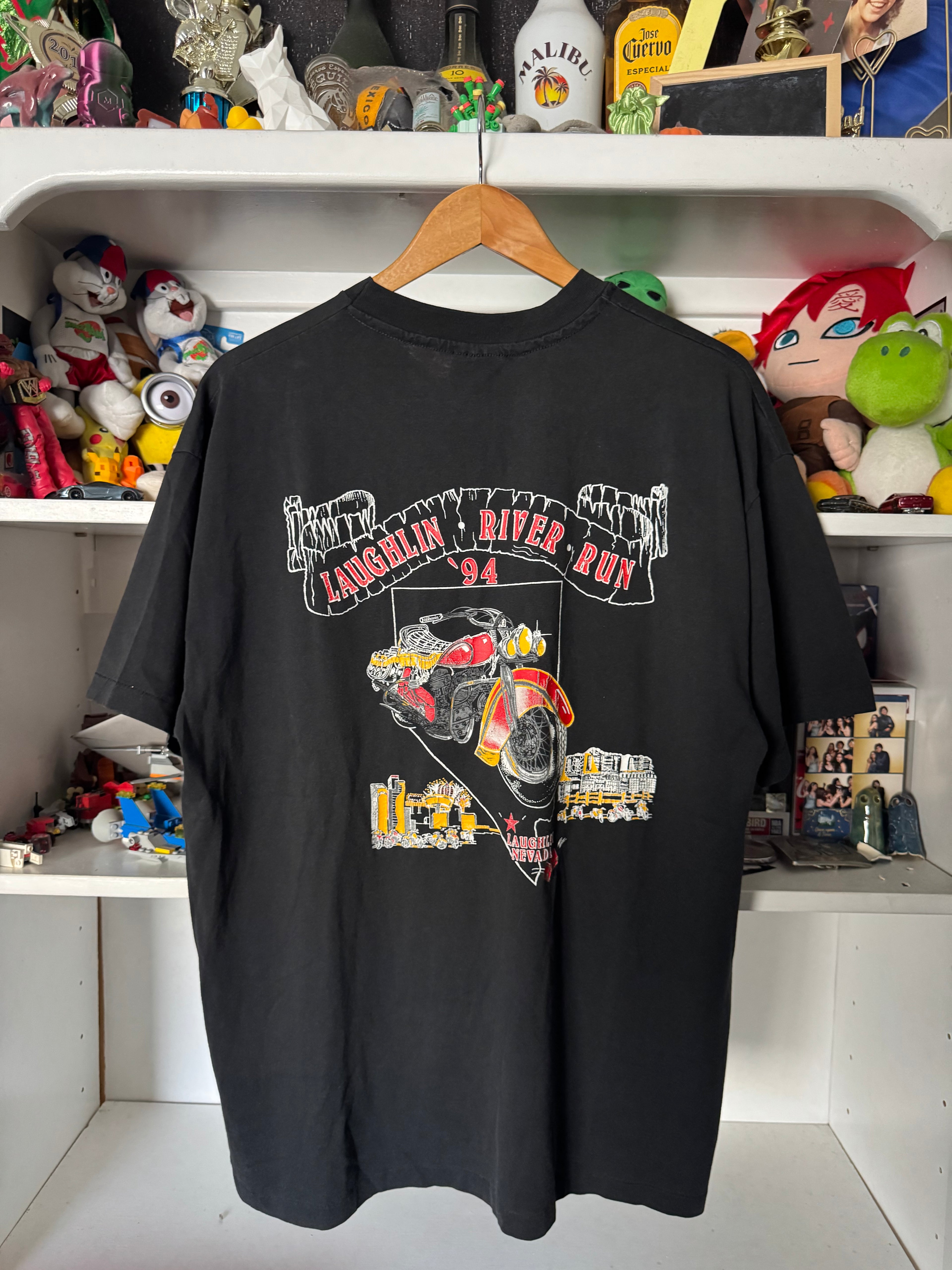90s Laughlin River Run Motorcycle T-shirt