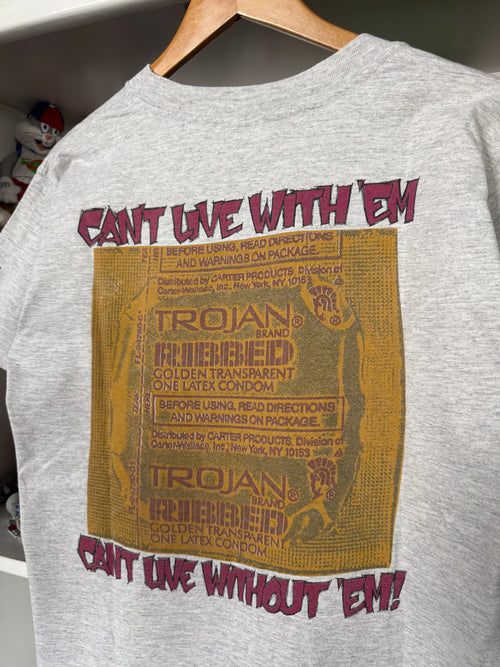 90s Freaky Trojan Condom Promo T-shirt