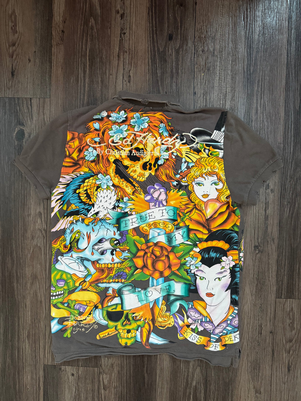 Ed Hardy Aop Polo
