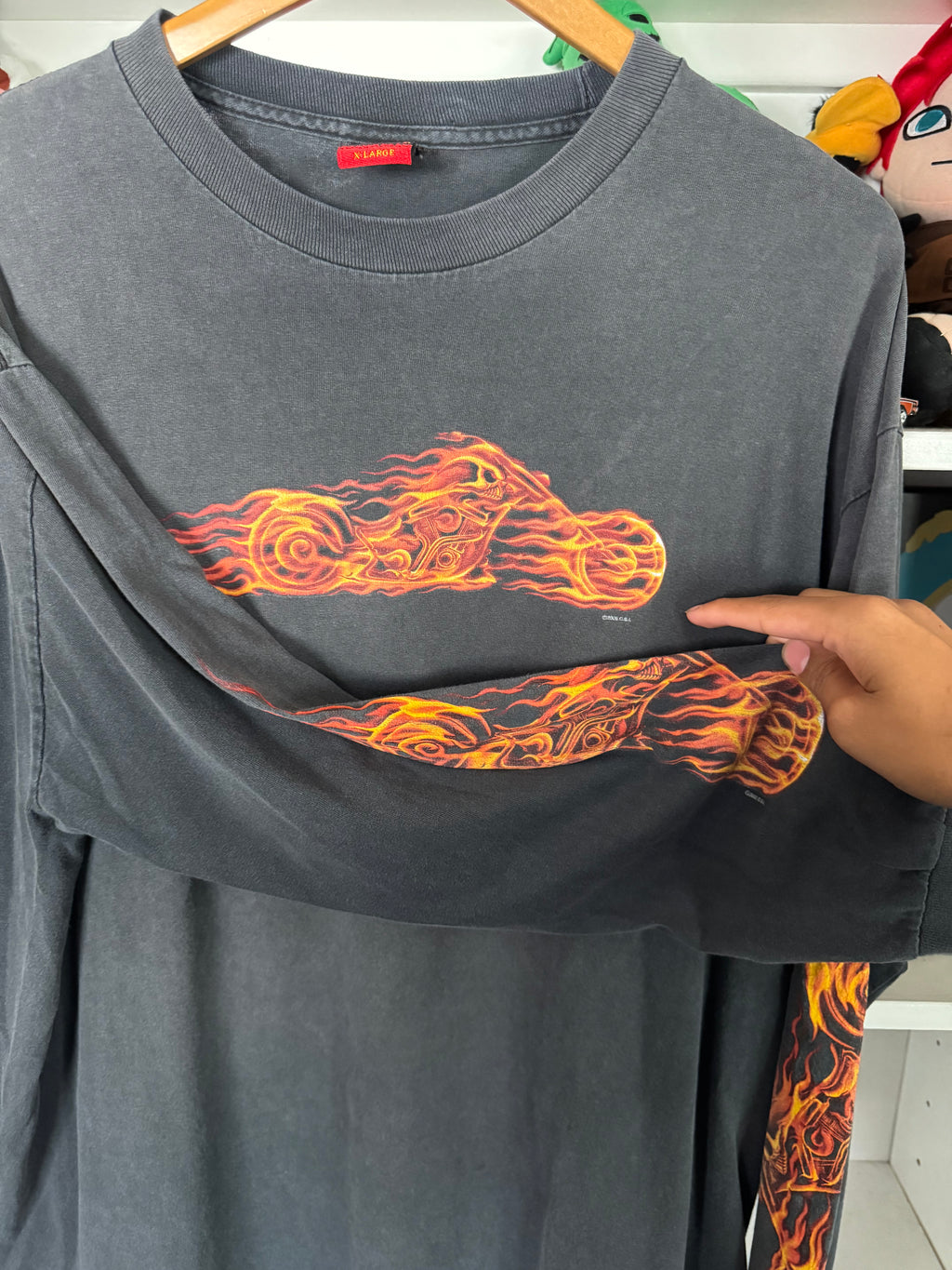 Hot Leather Flame Hit Choppers Long Sleeve