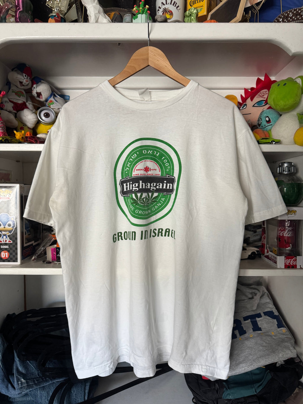 Grown in Israel! Highagain Parody T-shirt