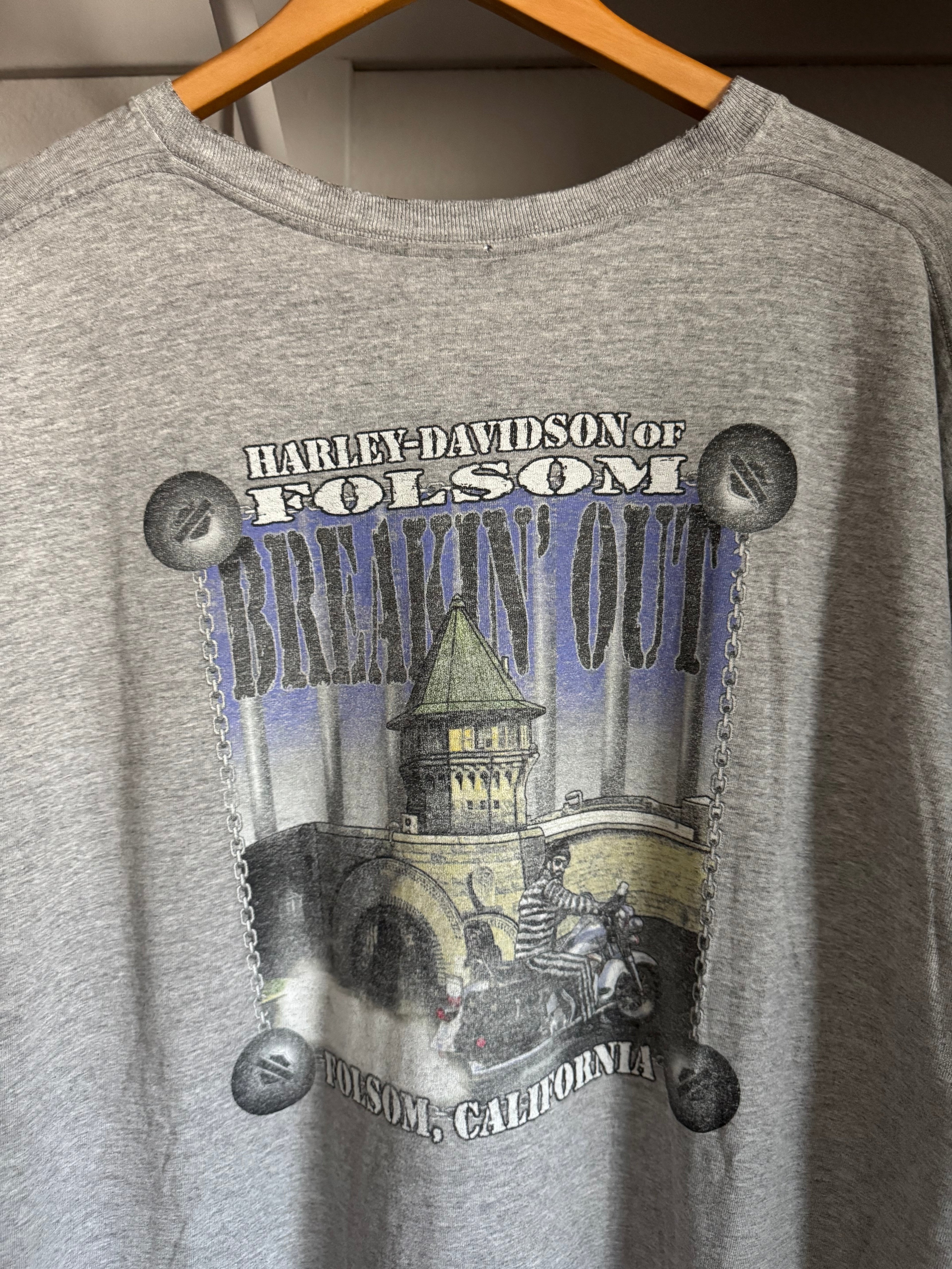 2000s Harley Davidson Prison Tribal Long Sleeve T-shirt
