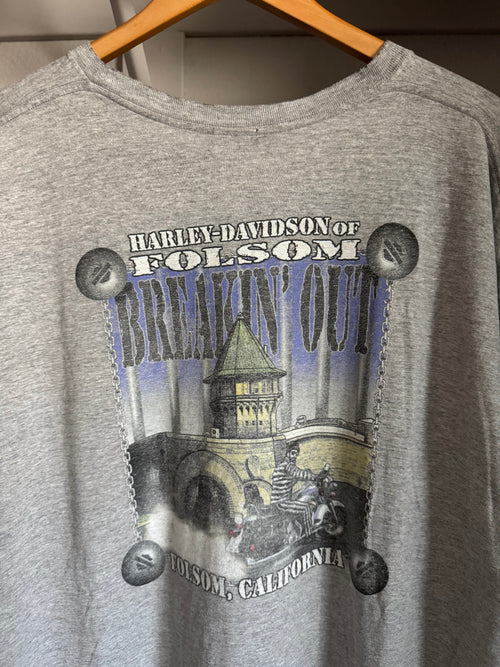 2000s Harley Davidson Prison Tribal Long Sleeve T-shirt