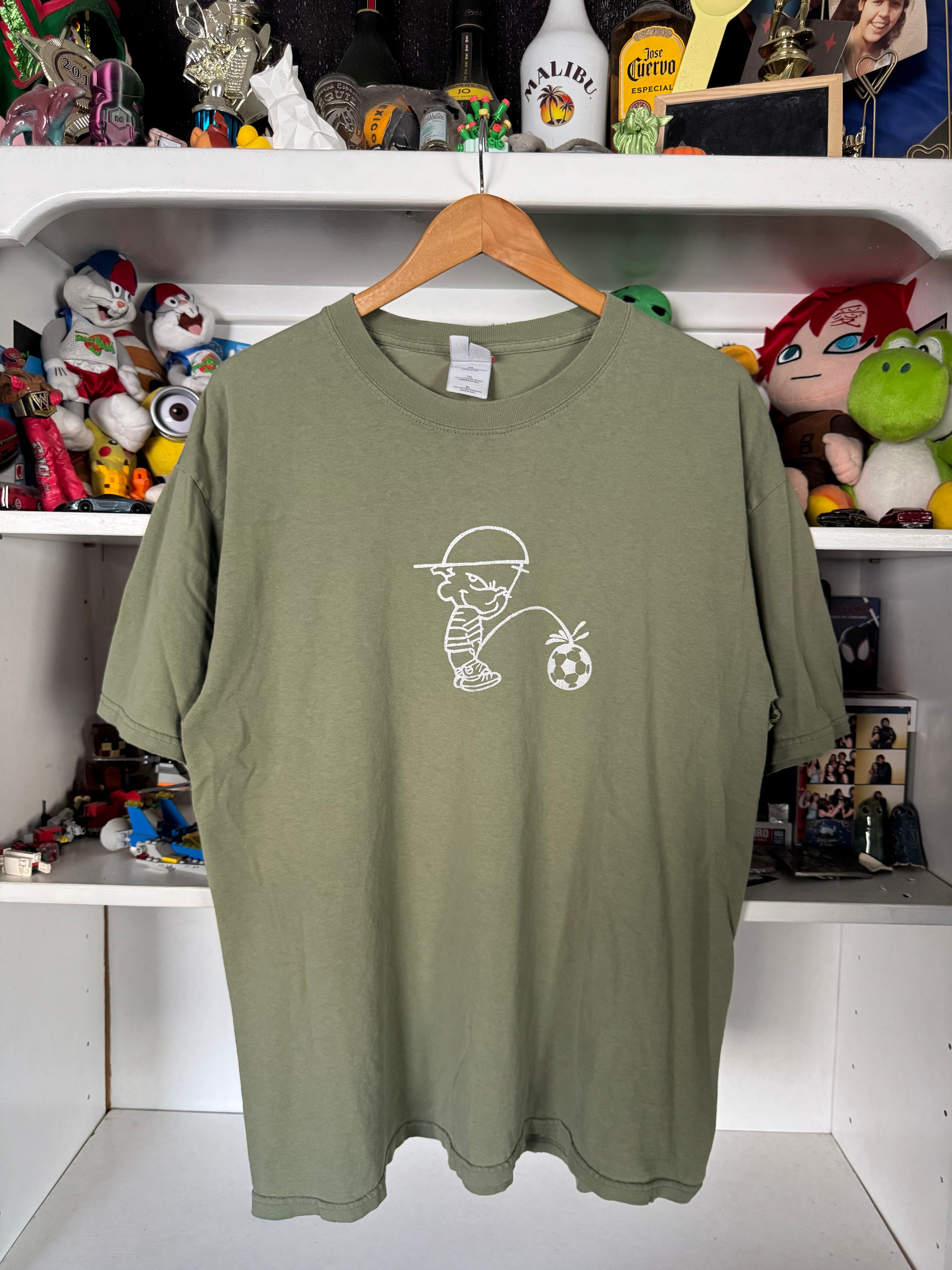 F#%k SOCCER CALVIN PISSING T-shirt