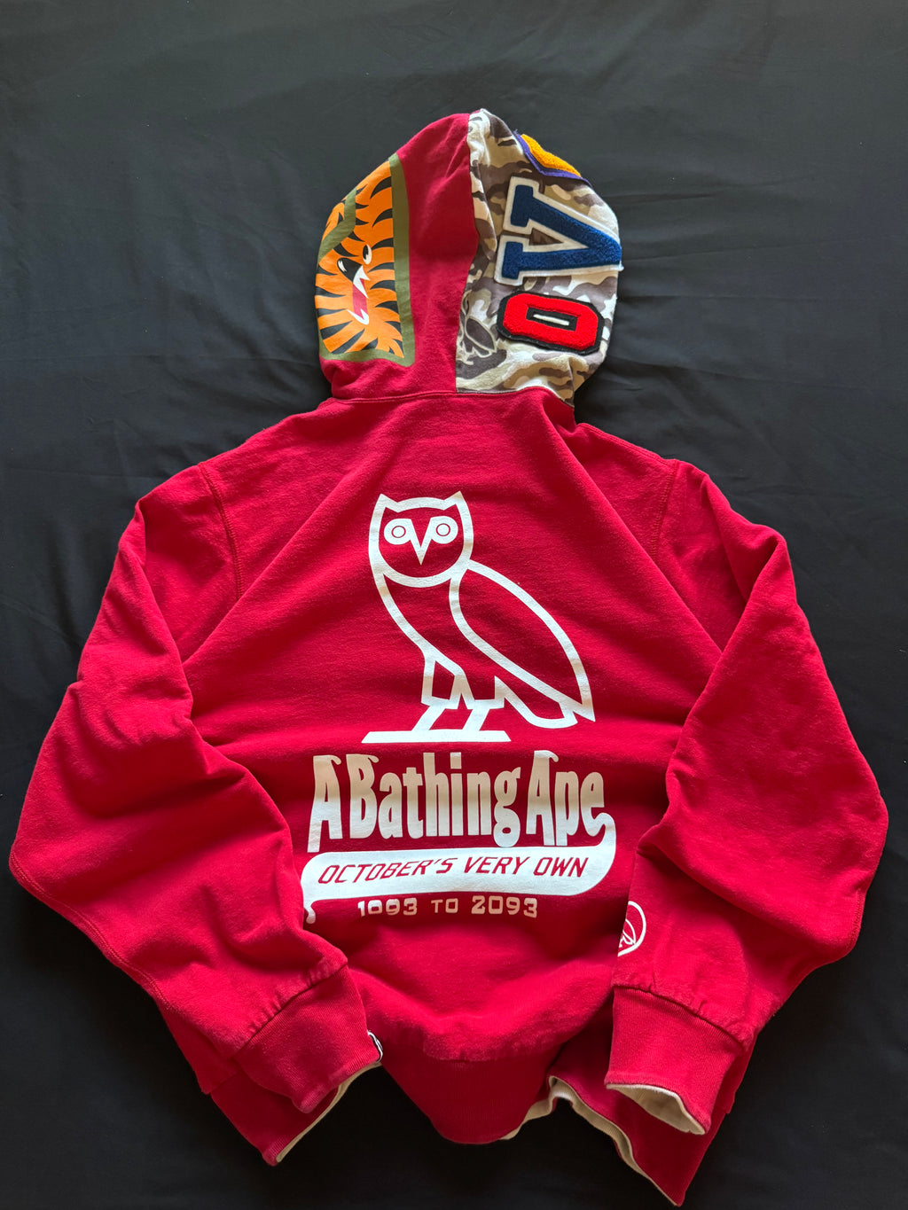 Bape OvO Reversible Zip Up Sweater