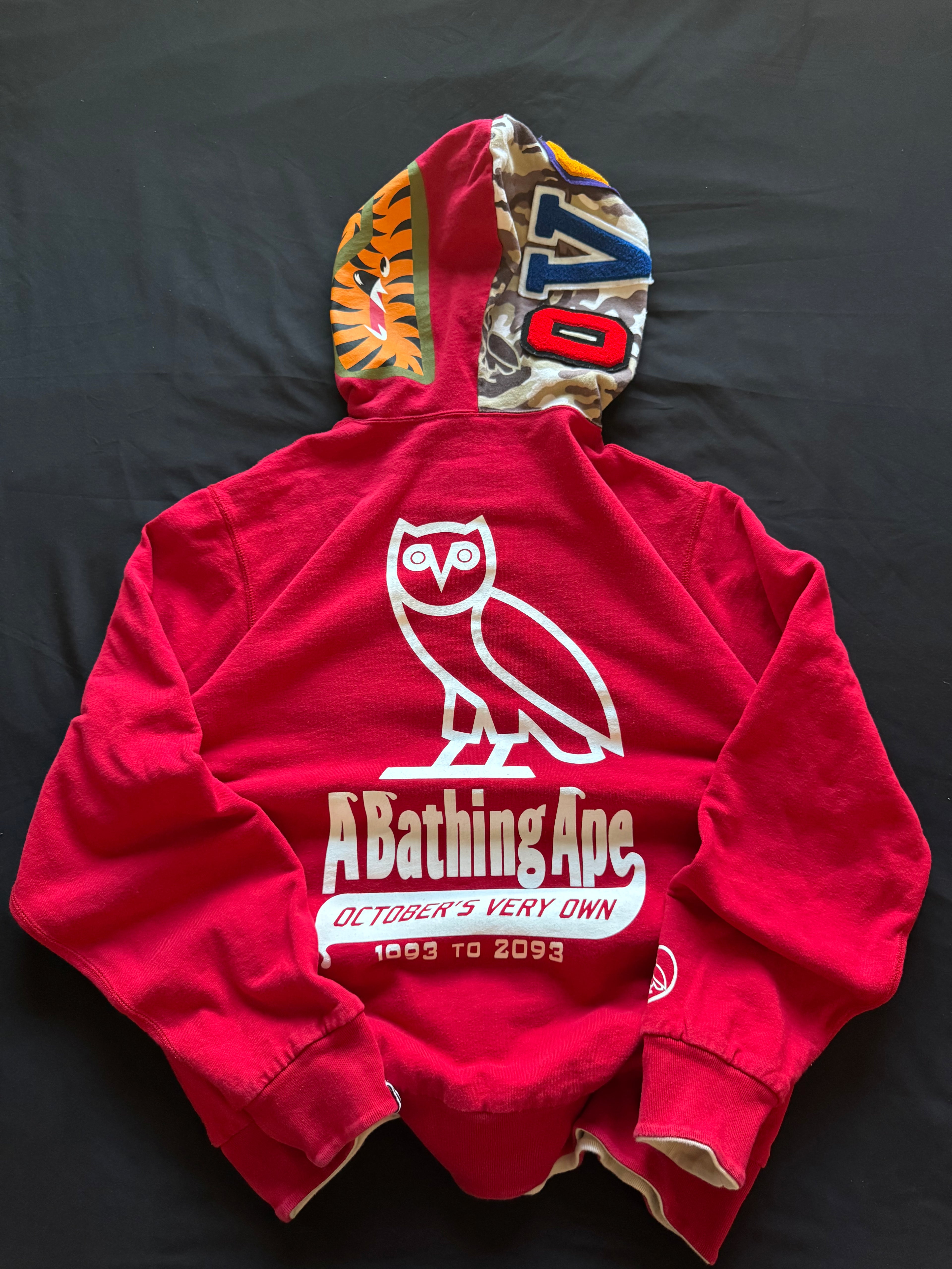 Bape OvO Reversible Zip Up Sweater