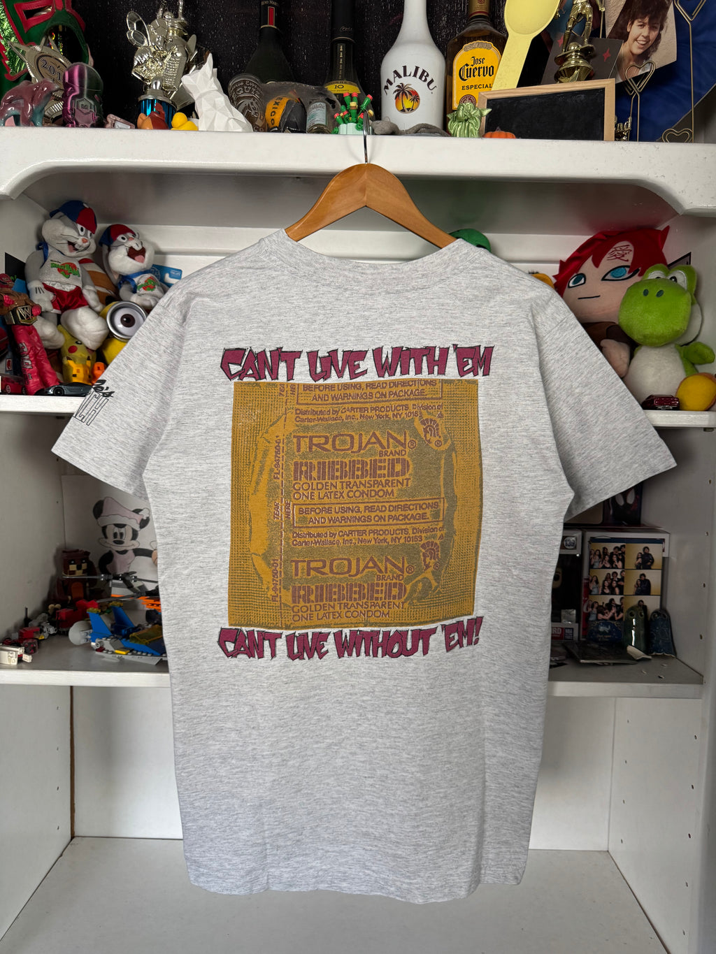 90s Freaky Trojan Condom Promo T-shirt