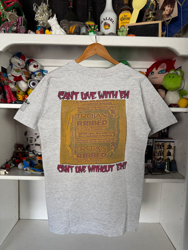 90s Freaky Trojan Condom Promo T-shirt