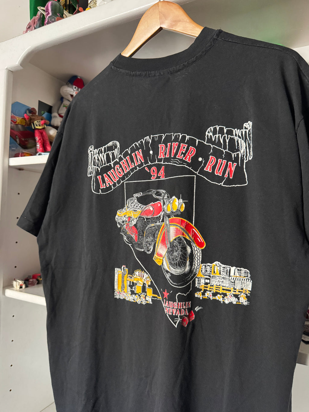90s Laughlin River Run Motorcycle T-shirt