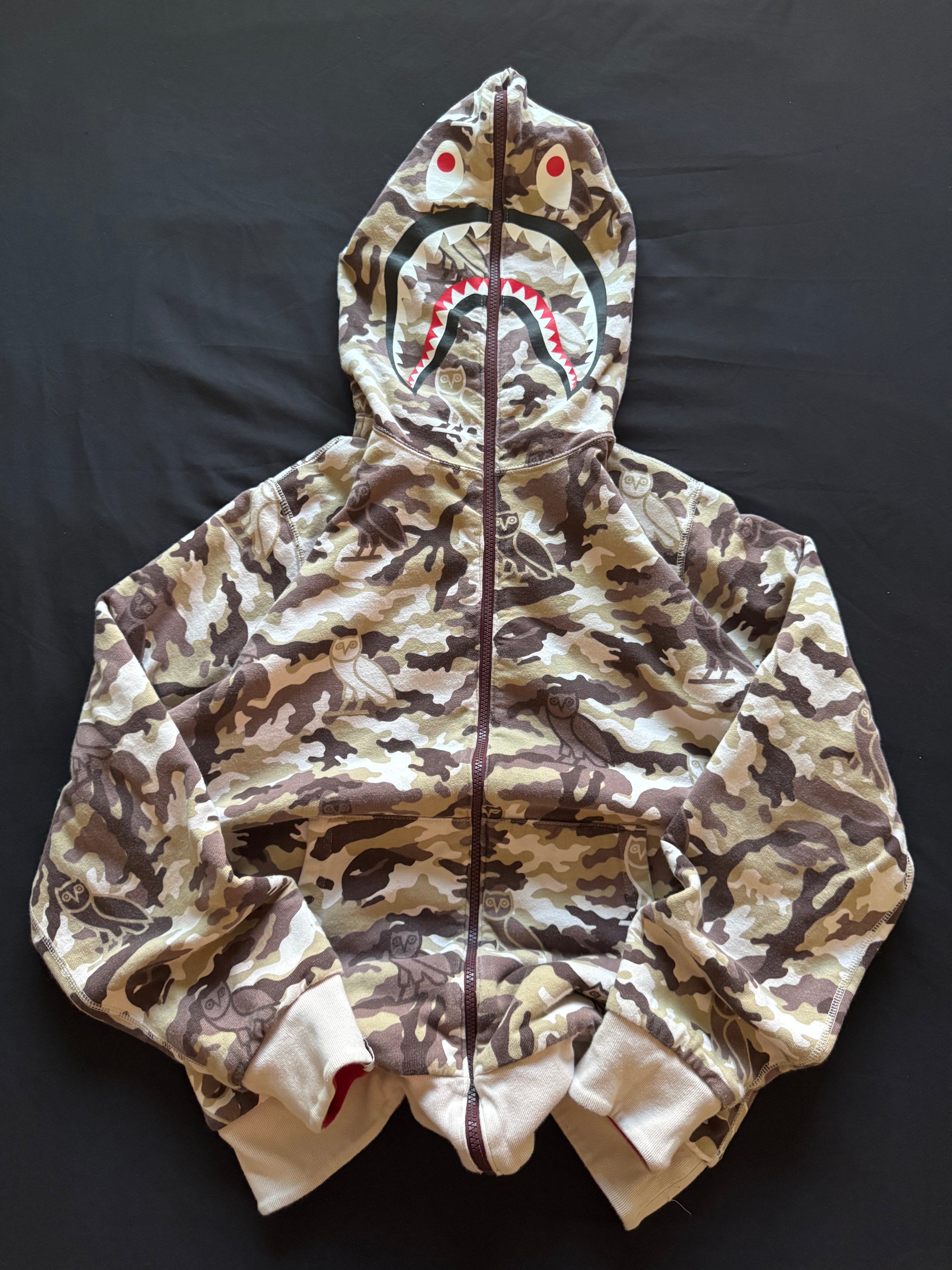 Bape OvO Reversible Zip Up Sweater