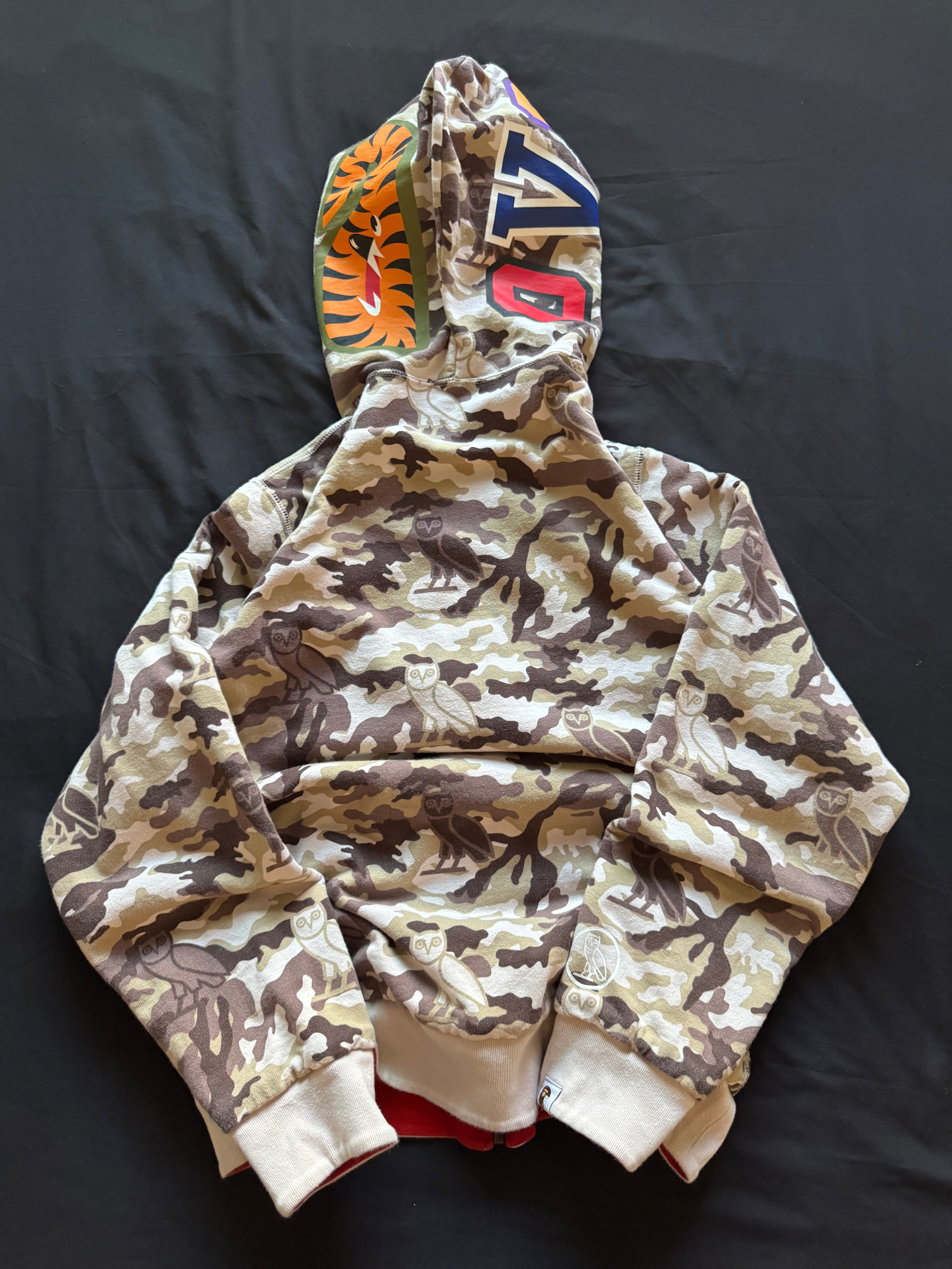 Bape OvO Reversible Zip Up Sweater