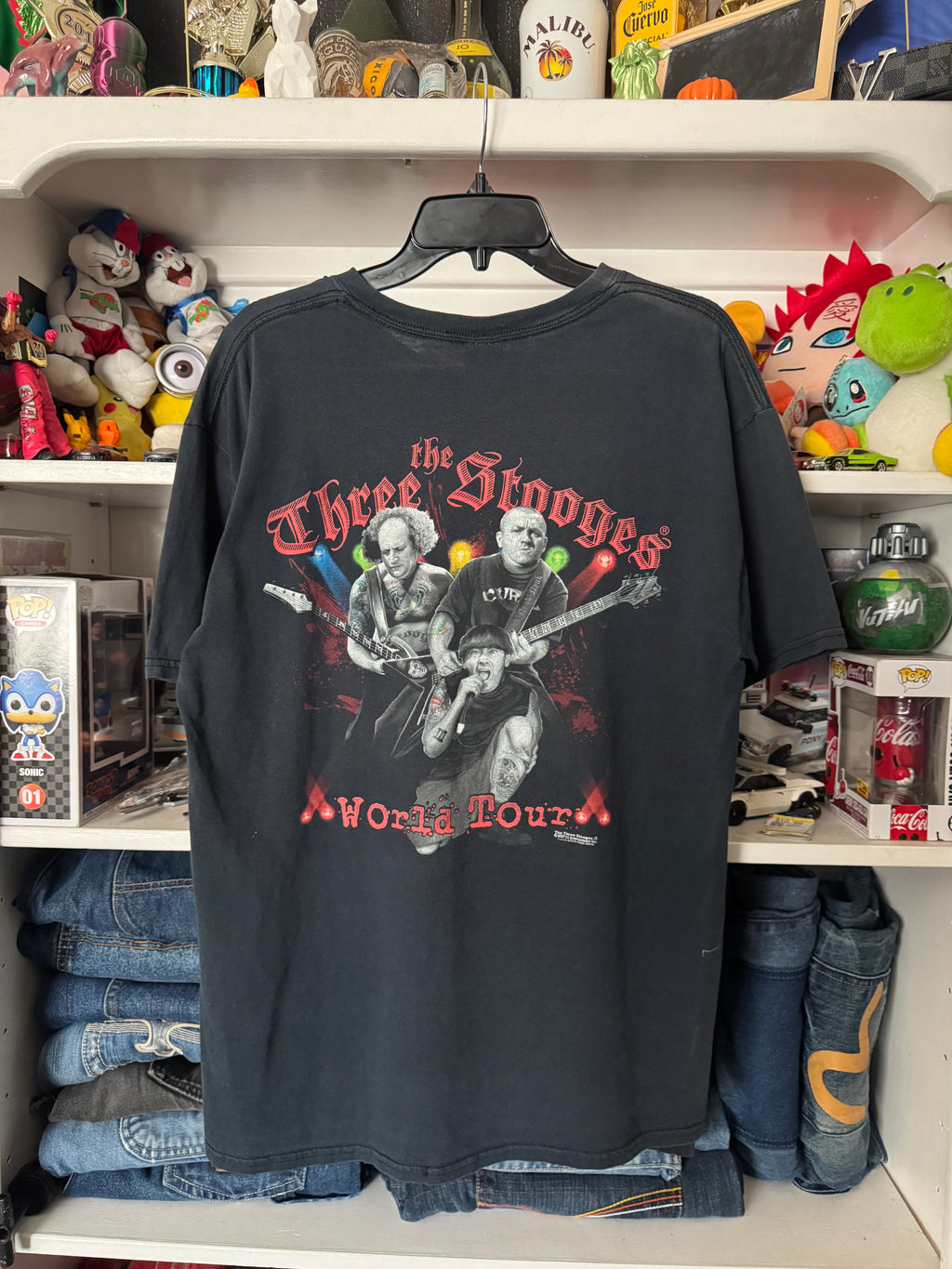 Y2K Three Stooges Band T-shirt