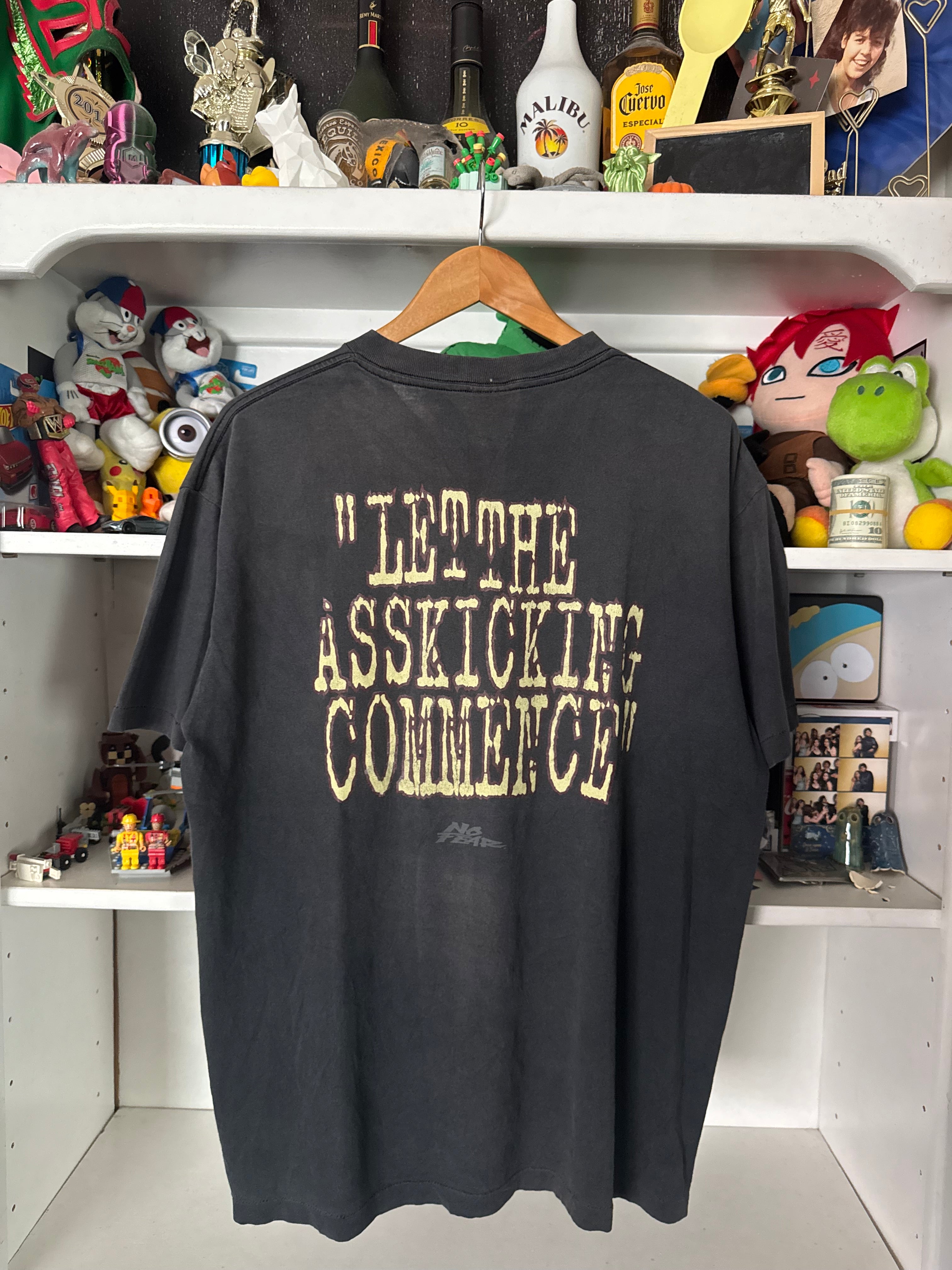 90s No Fear Ass Kicking T-shirt