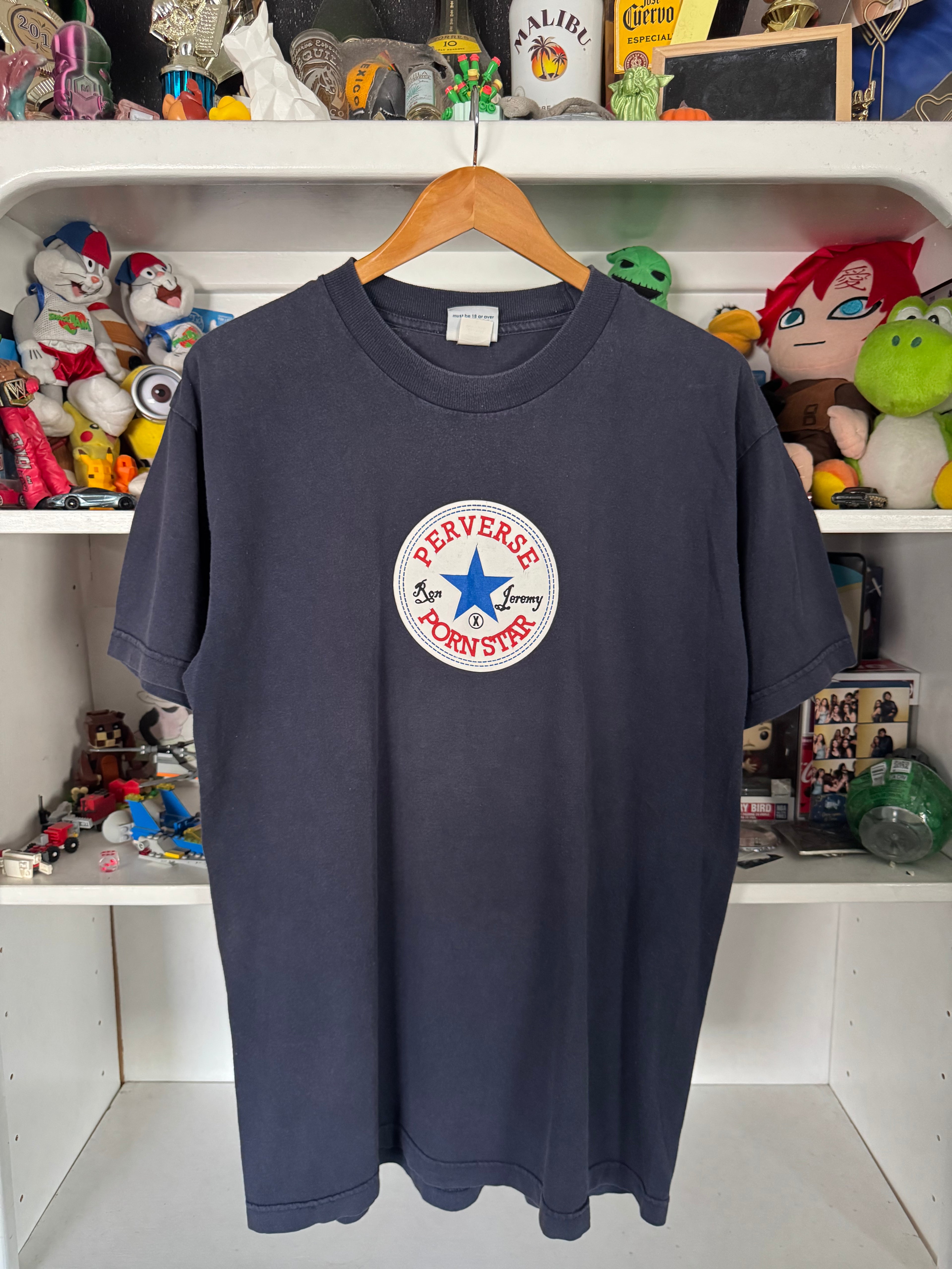 90s Porn Star Skateboard Converse Rip Off T-shirt