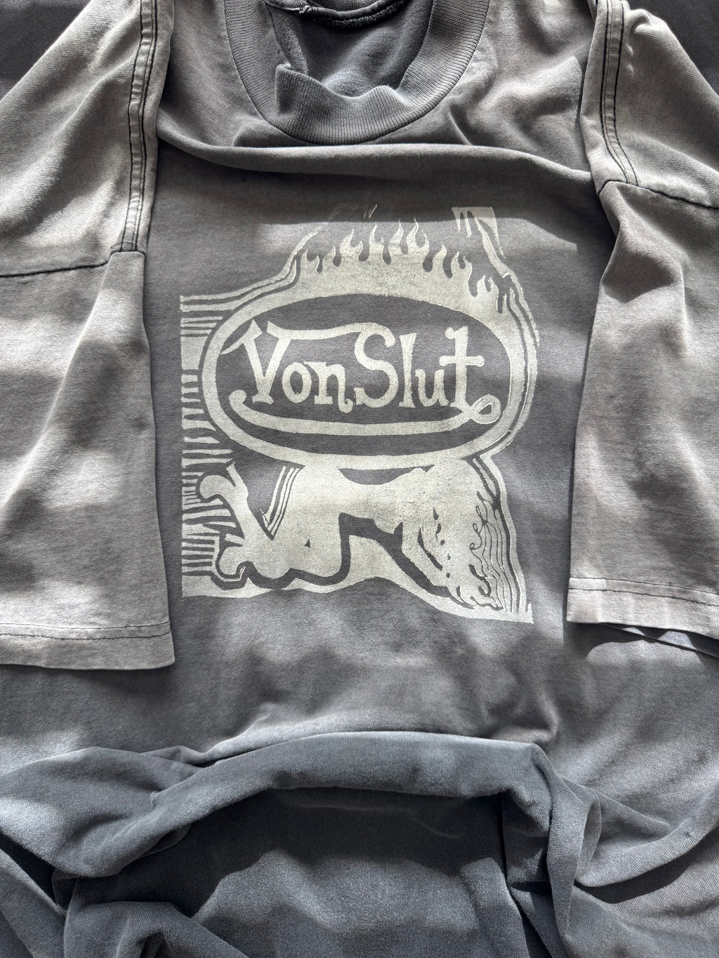 Vintage Von Slut Von Dutch parody T-shirt